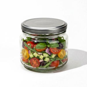 헤이가 유리병 1P FW500 / 400ml 밀폐유리병 식품용기 샐러드용기 수제청병