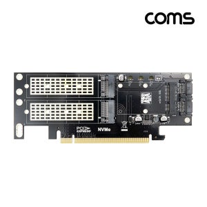 PCI Express 변환 컨버터 M.2 NVME Key B+M/NGFF Key M + mSATA to PCI-E 16x 변환 카드 듀얼 IF795