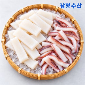 대왕 냉동오징어채 몸채 귀채 손질 무라사키 4kg 업소용 튀김용 국내가공