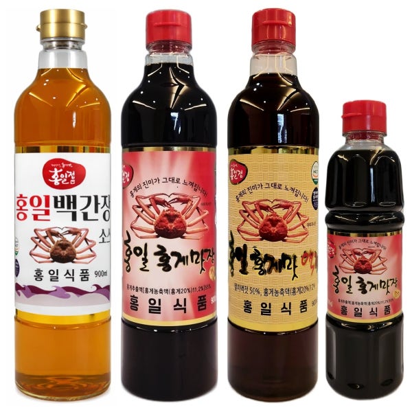 [홍일] 백간장+홍게맛장+홍게액젓 3종 세트 + 맛장500 홍일식품 강레오
