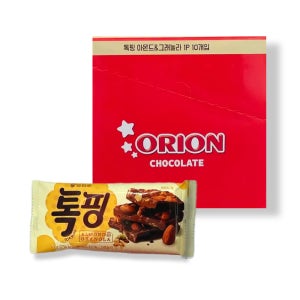 오리온 톡핑 그래놀라 아몬드, 43g, 10개