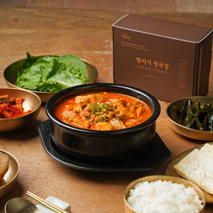밥비서청국장 김치 채소 양념 모두 포함된 국내산 간편조리 밀키트 160g, 5개