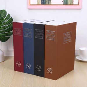 소형금고 20x26cm 책모양 가정용 사무실 귀중품 현금 통장 보관함 위장 비밀번호