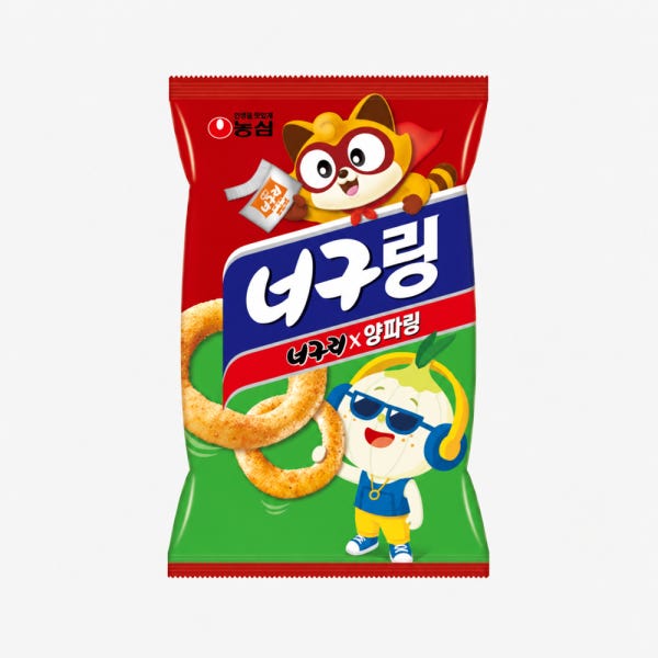 농심 너구링 100g, 8개