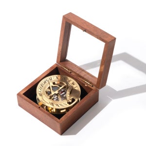[TVS]Sundial compass 휴대용 해시계 나침반 (지름8cm)