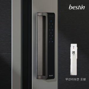 베스틴 지문인식 무타공도어락 IDL-400M, 무선리모컨 제공