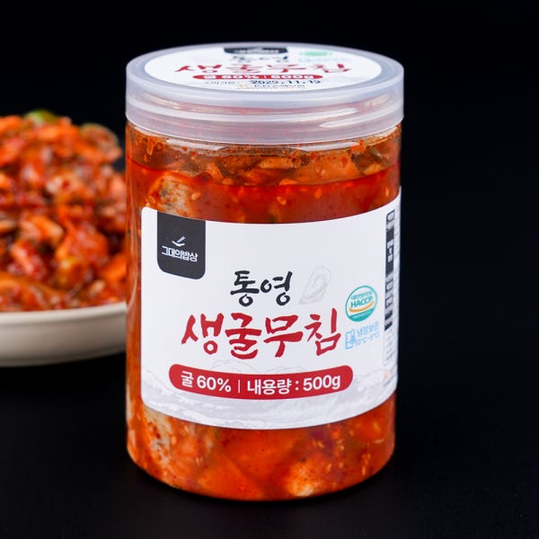 통영 생굴무침 300g 굴무침 생굴 굴