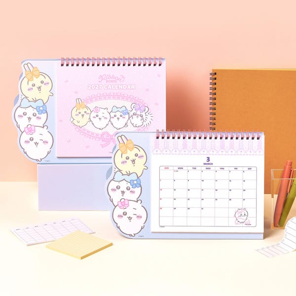 [예약판매/11월중순차발송][먼작귀] 치이카와 리본 캐릭터 2027 캘린더 탁상달력 굿즈