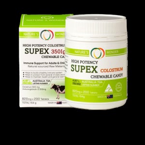 슈펙스 초유 프리미엄 820mg 200캡슐 네이쳐스원더 건강관리 영양제 기타