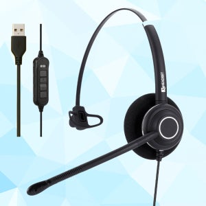경진일렉트론 KJ-53N 한귀형 콜센터 헤드셋 PC USB 전용 통화버튼 음소거 볼륨조절