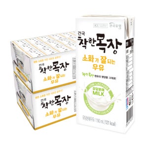 건국우유 모음전 건국 착한목장 소화가잘되는 우유, 190ml, 72개