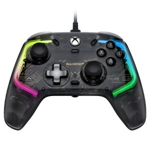 게임서 칼레이드 Xbox 유선 게임패드 홀이펙트 스틱 투명 LED PC 호환