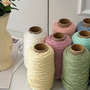 파스텔 통통 뜨개실 콘사 250g 대용량 소프트 아크릴실 털실