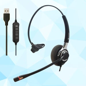경진일렉트론 KJ-401 콜센터 헤드셋 PC USB 전용 통화버튼 음소거 볼륨조절