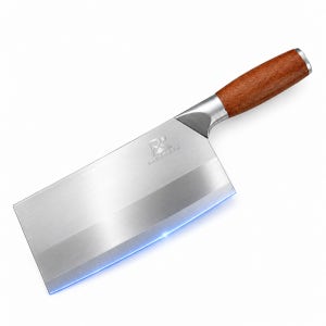 BACKROCK 고급 중식칼 황화리 실목 손잡이 절단용 중식도 29cm, 1개