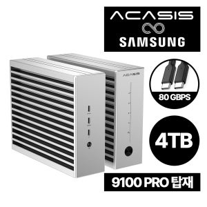 삼성 9100PRO 탑재 아카시스 TB504 4베이 외장SSD [4TB] 1TBx4 썬더볼트5 80Gbps NVME 외장케이스