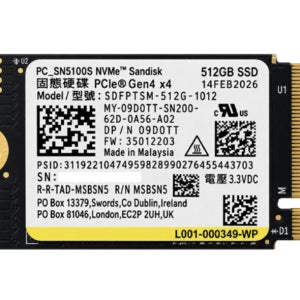 SANDISK S5100S M.2 NVME 512GB 2230 SSD 미사용 벌크