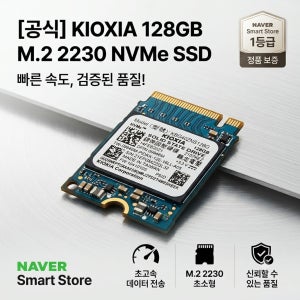 도시바 KBG40ZNS M.2 NVMe 128GB 2230 SSD 벌크