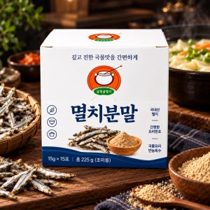 더수제비 멸치분말 15gX15개입 멸치육수 박스타입, 15개입, 5개