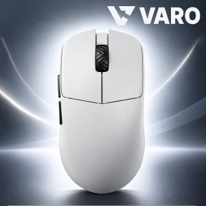 VARO V1 PLUS 슈퍼라이트 8K 초경량 무선 게이밍마우스 화이트