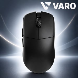 VARO V1 PLUS 슈퍼라이트 8K 초경량 무선 게이밍마우스 블랙