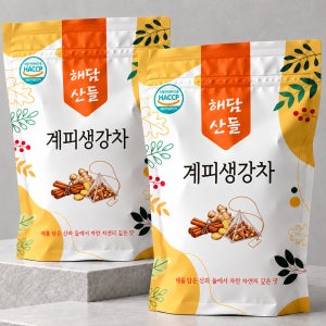 계피생강차 100티백 (50개입 X 2봉) HACCP 생분해 삼각필터 시나몬차
