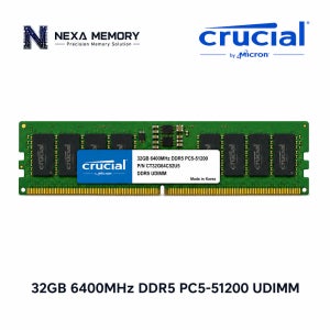마이크론 데스크탑 메모리 DDR5 32GB 6400 PC5 51200 UDIMM