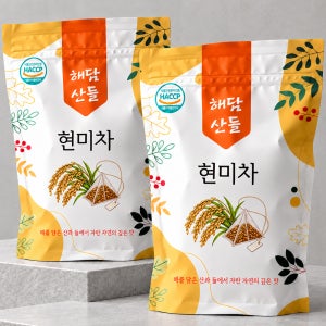 국산 현미차 100티백 (50개입 X 2봉) HACCP 생분해 삼각필터 곡물차