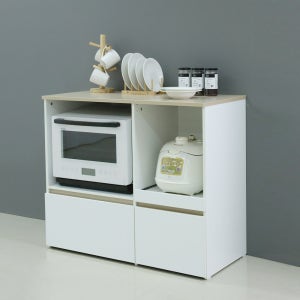 E0자재 쿠엔코 광파오븐렌지대 1000x565x850, 2단, 서랍둘 (RZ8541)