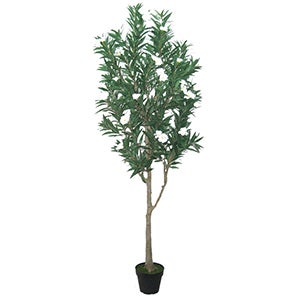 인조목 유도화 협죽도 올랜더 꽃나무 175cm 4개 세트 고급 조화 식물 인조 나무 화분