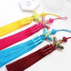 국내산 손수 민나비 노리개 전통 한복 매듭 장신구