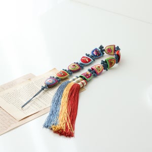 고급 골무 10단 노리개 전통 한복 혼주 매듭 장신구