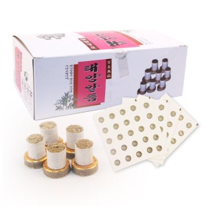 태양 케이스형 알뜸 1000개 + 구점지100개 붙이는 미니뜸 쑥뜸