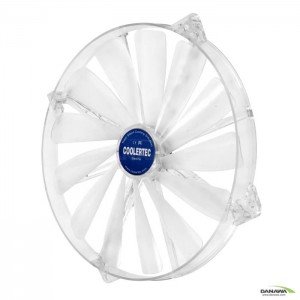 COOLERTEC Silent ICE BLUE LED Fan IB20020DX