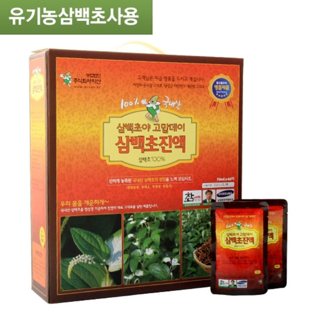 삼백초즙어성초즙 유기농인증원재료 삼백초효능 60포