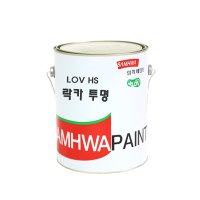 삼화페인트 목재용 LOV HS 락카페인트 4L 투명 무광