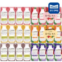 상하목장 유기농 멸균 우유 주스 24팩 125ml 딸기 바나나 코코아 오렌지 블루베리