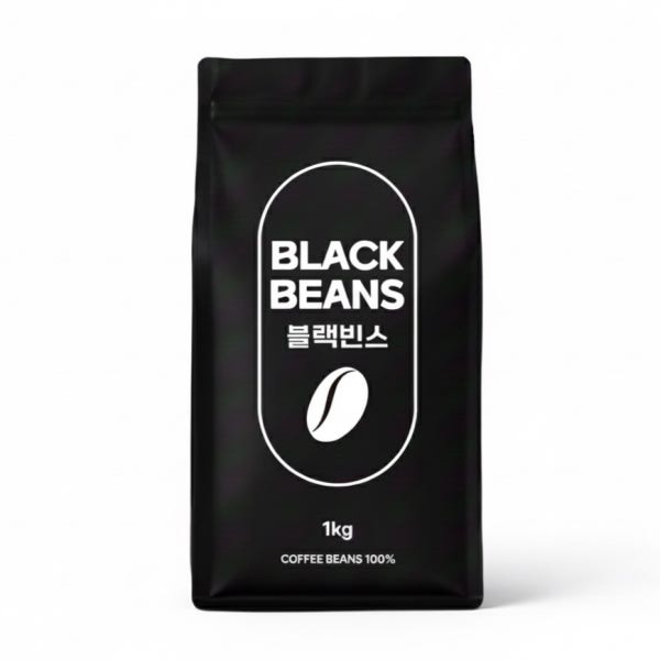 블랙빈스 원두 커피 베트남 로부스타 1kg 홀빈 분쇄 당일로스팅