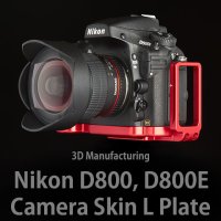 니콘 D800, D800E 카메라스킨 엘플레이트 (Red)