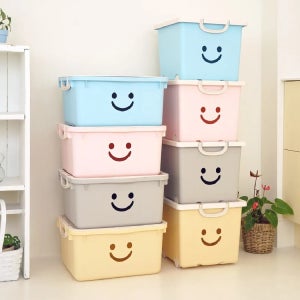 모던 이동식/와이드 해피박스 모음전 장난감 정리 리빙박스 다용도 수납함