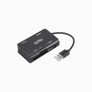 엑토 카드리더기 겸용 USB 2.0 3포트 허브 CRH-06