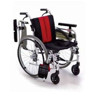 MiKi-W AH 시트 뒷바퀴 착탈 휠체어 알루미늄