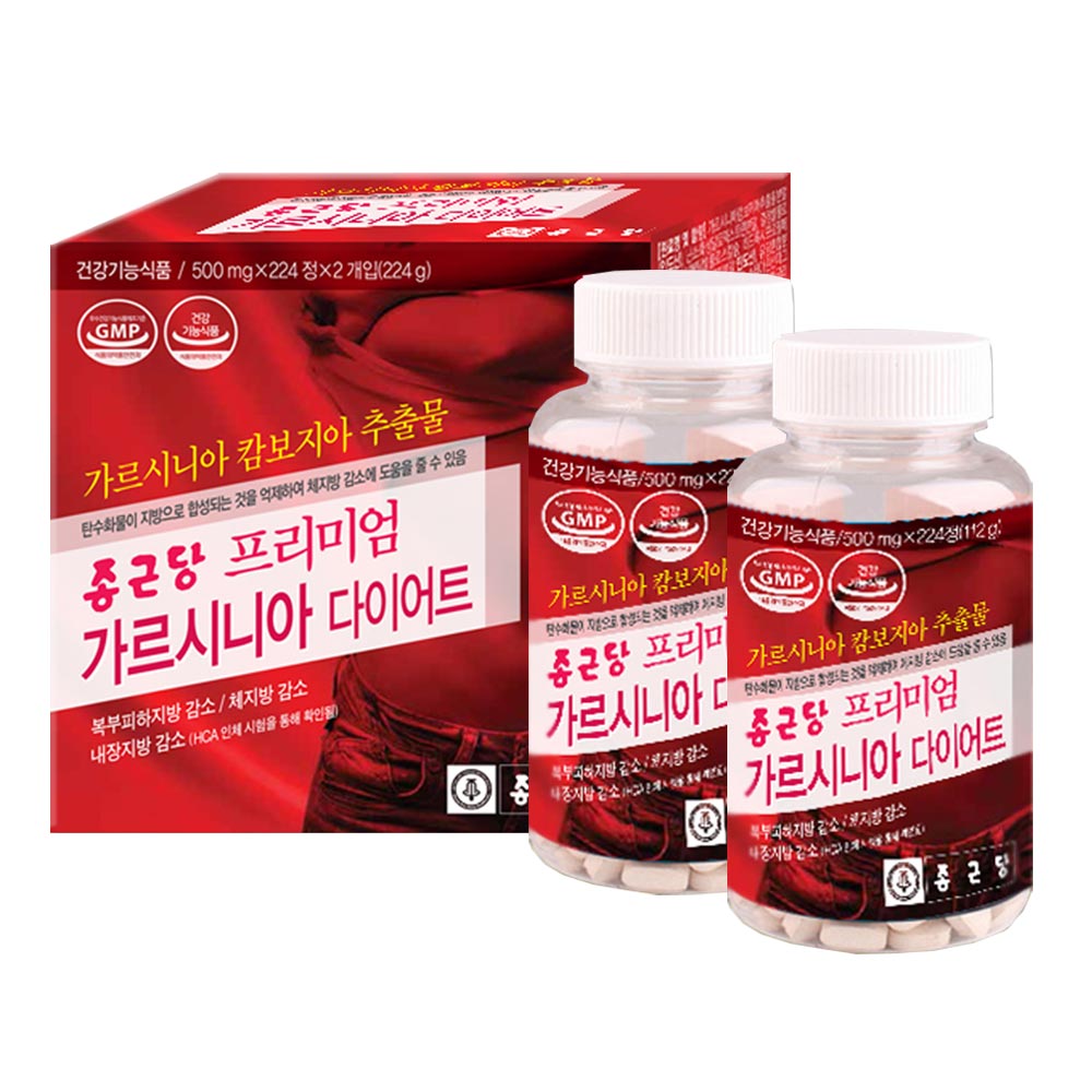 종근당 프리미엄 가르시니아 다이어트 <b>HCA</b> 750mg 영양제 448정, 1개