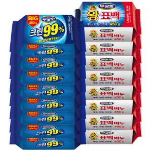 무궁화 세탁 비누 8개 (빅크린 99% 왕표백 점보 소키)