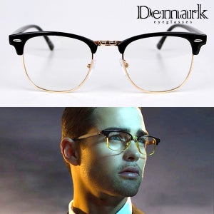 사각 반무테 하금테 골드 포인트 남자 여자 고급 안경테 dm5107