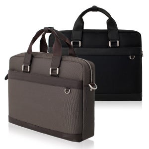 M6302 천연소가죽콤비 & 패브릭 서류가방