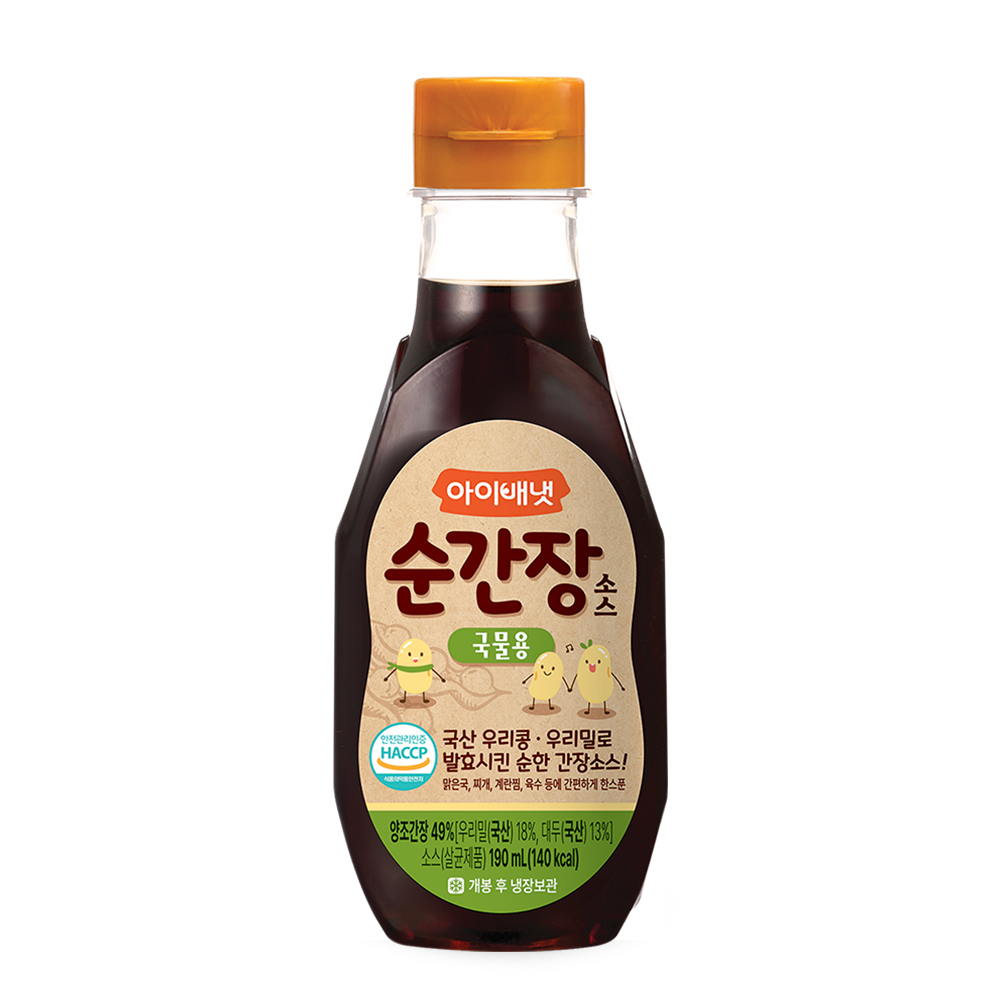 아이배냇 순간장 국물용 190ml 아기간장 외 13종 이유식 재료 소스 양념 돌아기간장