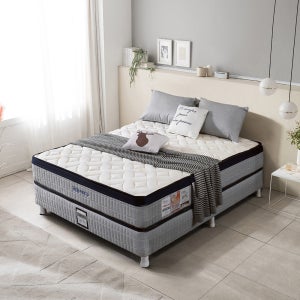 동서가구 디에치 오가닉 7존 독립 투매트리스 신혼 퀸사이즈 침대 DF631978