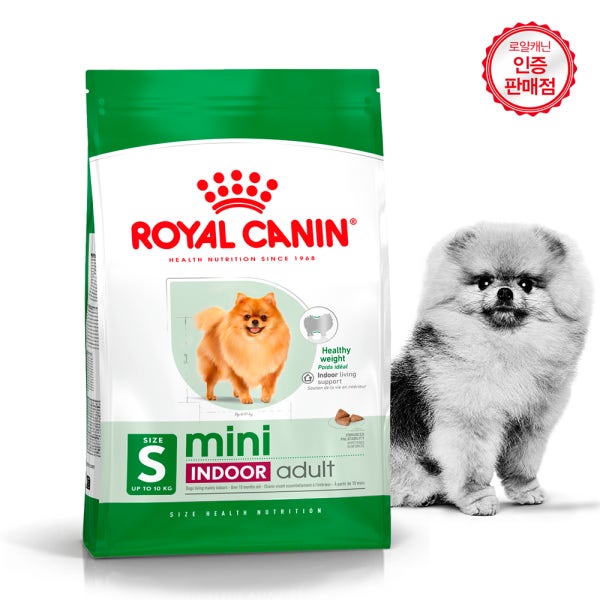 로얄캐닌 미니 인도어 어덜트 3kg 소형견 건강한 체중관리 강아지 사료