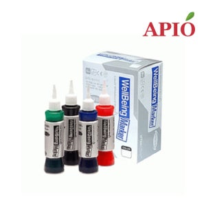 아피오 웰빙마커 리필잉크6개입 화이트보드마카용